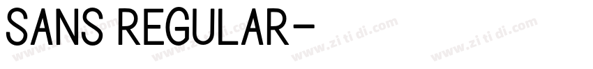 sans regular字体转换